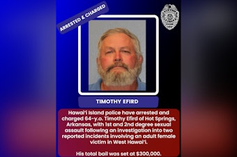 Arkansas Man's Bail Cut to $55K After Waikoloa Sexual Assault Indictment