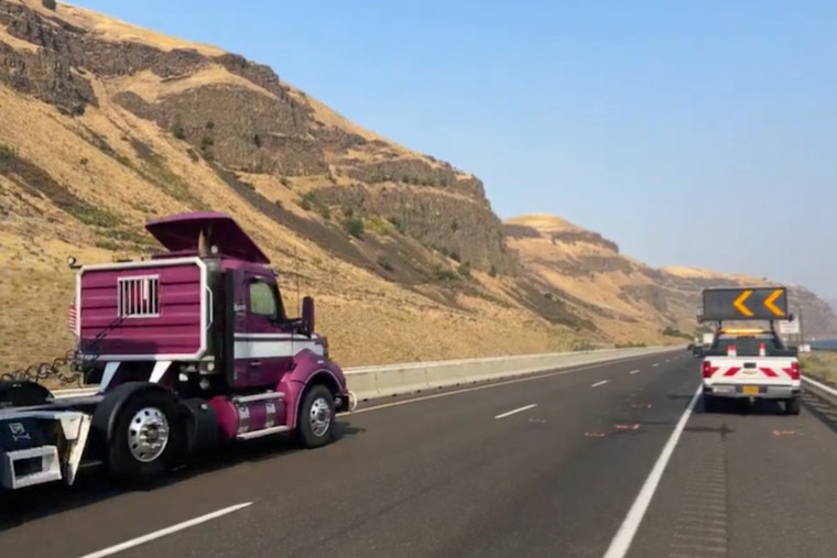 Arlington I-84 Crash Kills Stranded Driver, 77, Critically Hurts ODOT Worker