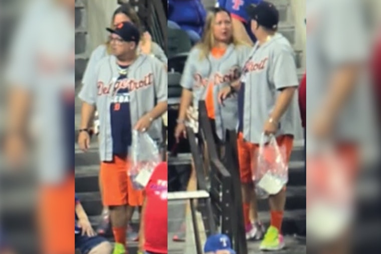 Arlington Police Hunt Pair Who Swiped Fan's Merch Bag At Globe Life Field