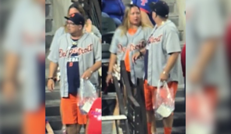 Arlington Police Hunt Pair Who Swiped Fan's Merch Bag At Globe Life Field