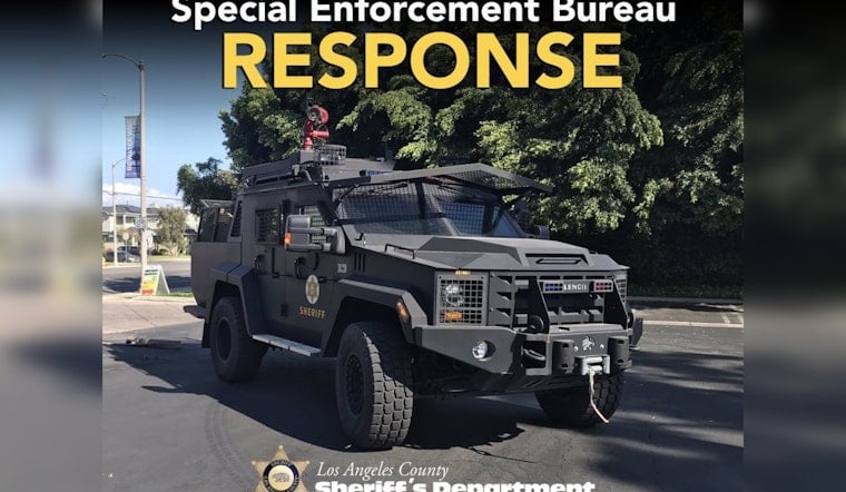 Armed Suspect Barricades Inside Compton Home, SWAT Team Swarms Magnolia Court