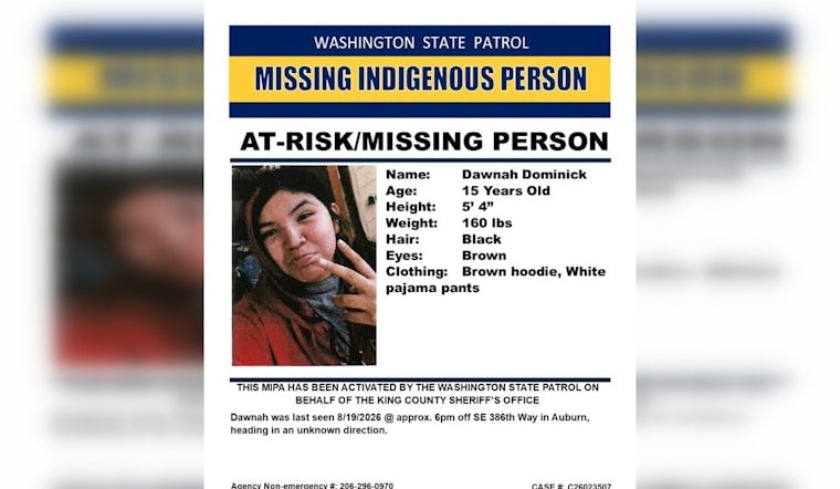 Auburn Girl, 15, Missing Nine Days Before Statewide Native Alert Goes Out