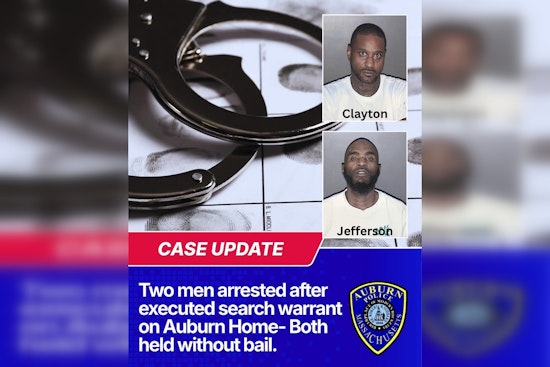 Auburn Raid Nets Two Men, One Tied to Alleged Trafficking, Held Without Bail