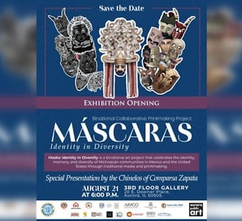 Aurora Gallery Unveils 200 Michoacán Masks and a Migrant's Drywall Art