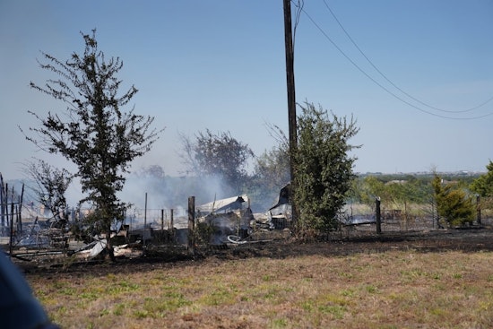 Barn Fire Erupts on Hutto's CR 138, Four Fire Departments Rush In
