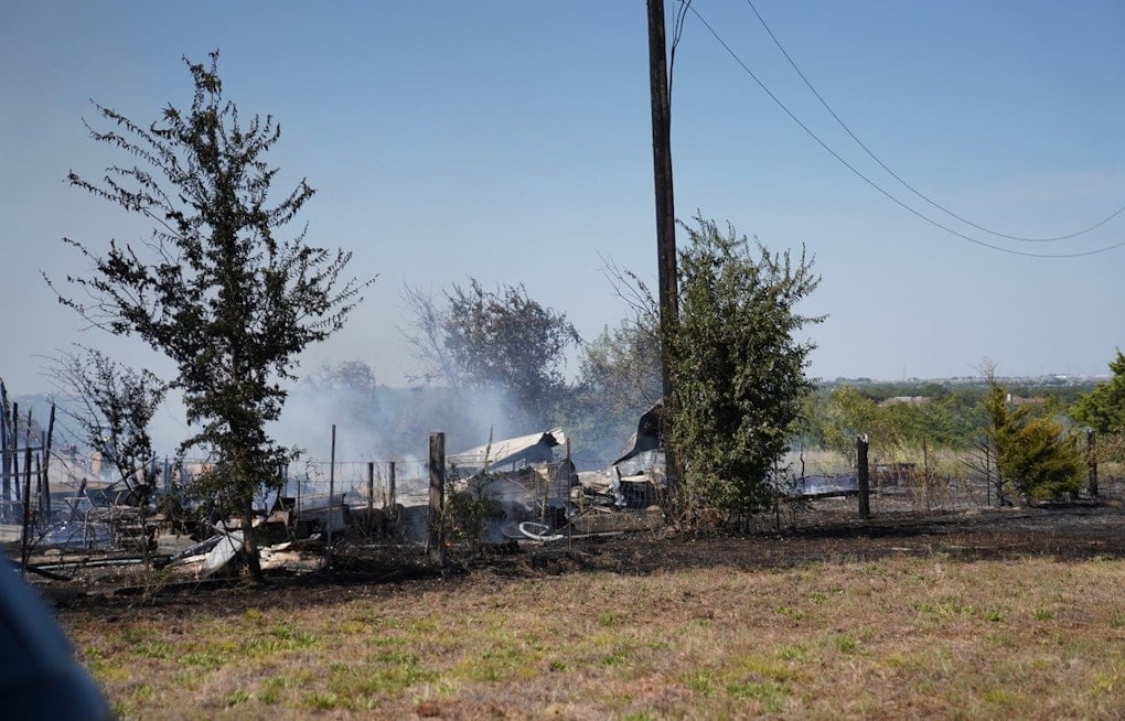 Barn Fire Erupts on Hutto's CR 138, Four Fire Departments Rush In