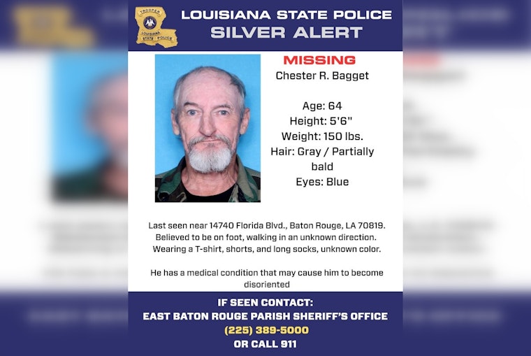 Baton Rouge Silver Alert Seeks 64-Year-Old, Two Days After He Vanished