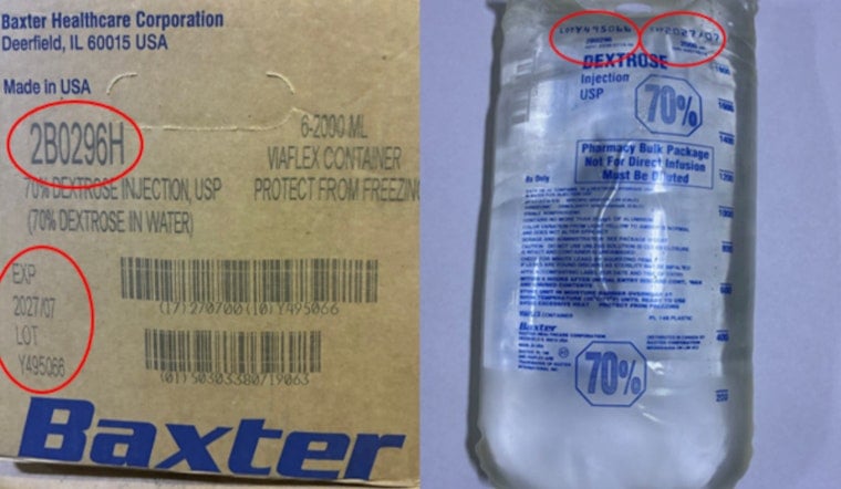 Baxter Recalls Three IV Solutions in Days Over Steel, Fiberglass and Cardboard Bits