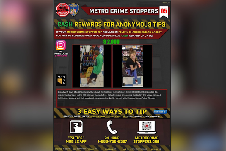 Better Waverly Burglary Suspects Sought as Northern District Detectives Chase Leads