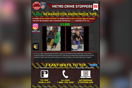 Better Waverly Burglary Suspects Sought as Northern District Detectives Chase Leads