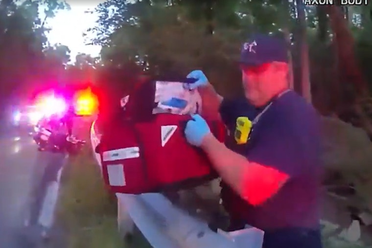 Bodycam Shows Biker’s 10-Foot Plunge, Wild Creek Rescue in Green Township