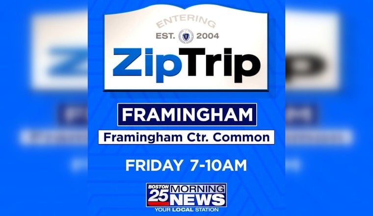 Boston 25's Zip Trip Wraps Summer Tour Friday on Framingham Centre Common