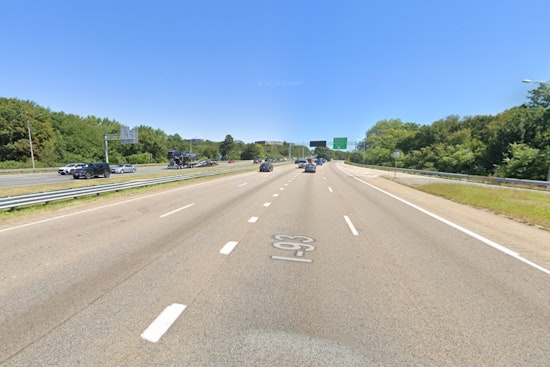 Box Truck Splits in Two on I-93 Near Braintree Split, Trapping Driver in Wreckage
