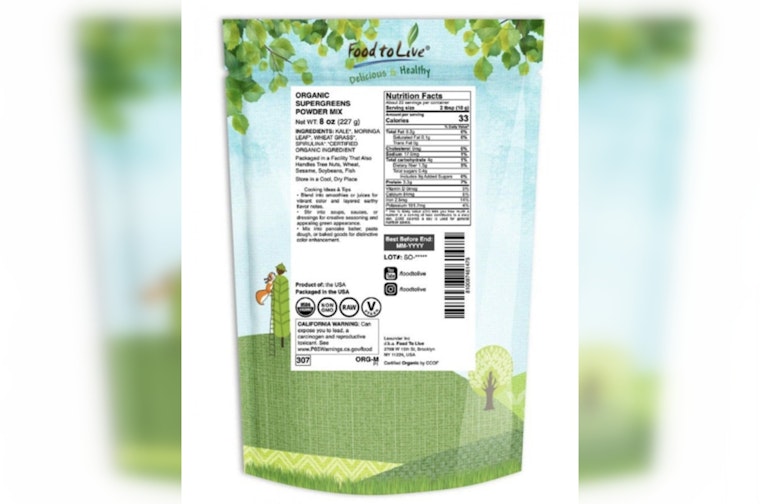 Brooklyn's Food to Live Recalls Nine Green Powders After Salmonella Turns Up Again