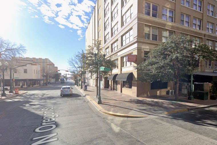 Burgundy Mural Near Café Central Teases Secretive New Downtown El Paso Restaurant