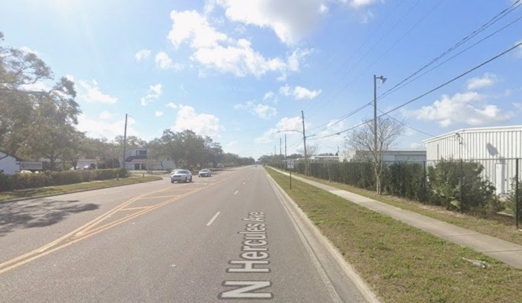 Car Plunges Into Clearwater Pond Off Hercules Avenue, Driver Airlifted In Serious Condition
