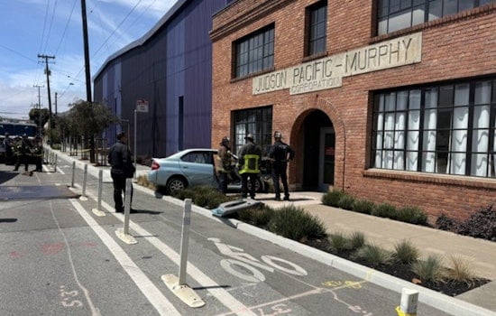 Car Slams Into Building at 17th and Texas in Potrero Hill, SFFD Responds