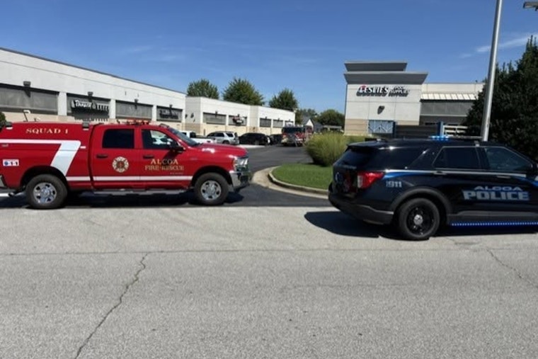 Car Slams Into Gas Meter at Alcoa's Hamilton Crossing, Shuts Down Eight Businesses