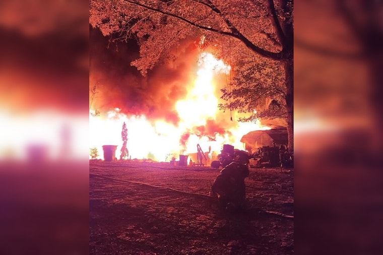 Cherokee County Man Charged With Arson After Bells Ferry Road Home Burns, Dog Dies