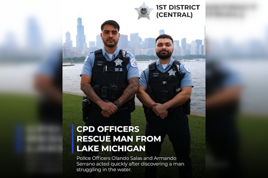 Chicago Officers Pull Drowning Man From Lake Michigan in Under 3 Minutes