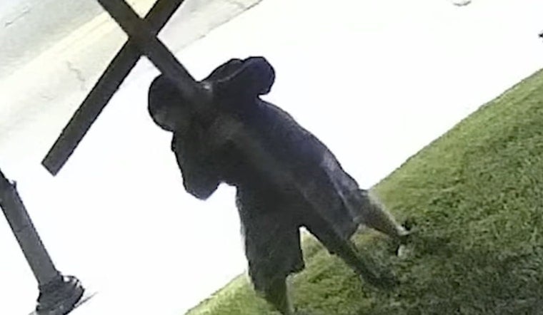 Mystery Skateboarder Axes Church Cross in Lemay, Leaves Cryptic Note