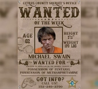 Citrus County Deputies Hunt 62-Year-Old Wanted Over Meth, Fentanyl Probation Case