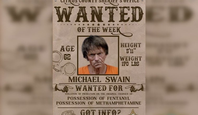 Citrus County Deputies Hunt 62-Year-Old Wanted Over Meth, Fentanyl Probation Case
