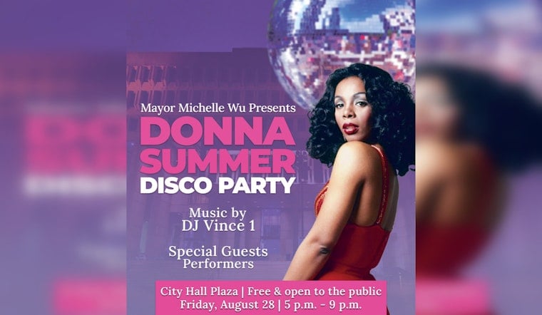 City Hall Plaza Turns Disco Rink Friday as Boston Marks 50 Years of Donna Summer