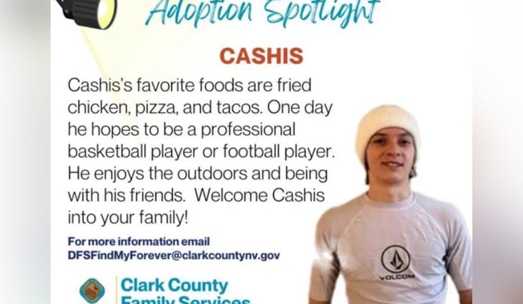 Clark County Spotlights Cashis, a Quiet Teen Hoping for a Forever Family