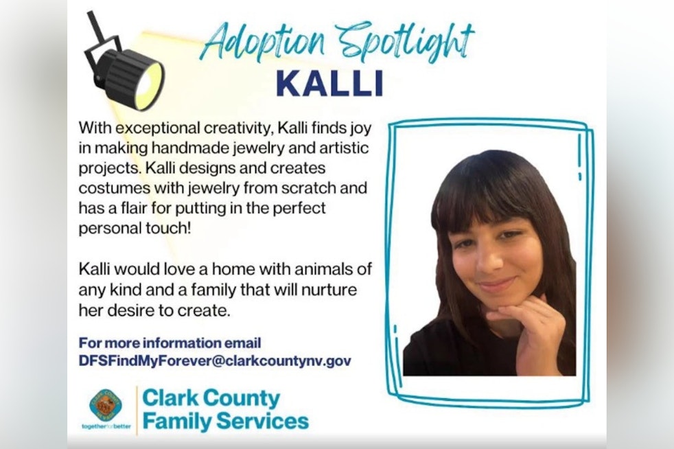 Clark County Spotlights Kalli, a Creative Teen Waiting for a Forever Home