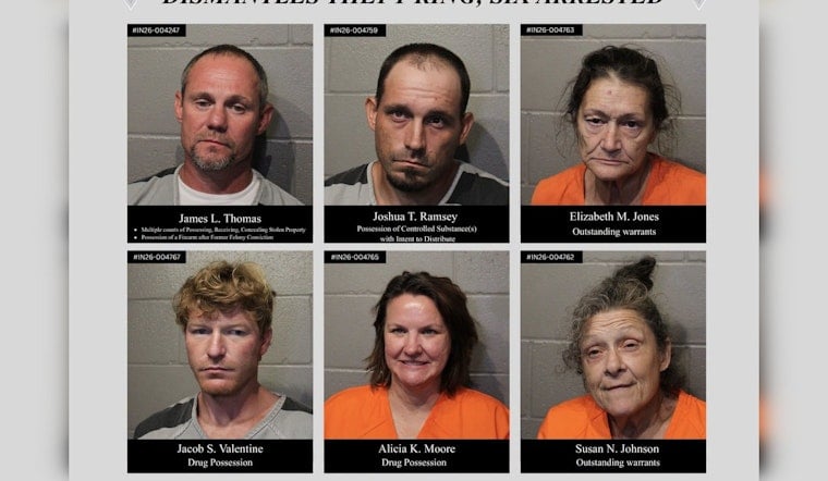 Cleveland County Deputies Bust Theft Ring, Six Arrested, Meth and Guns Seized