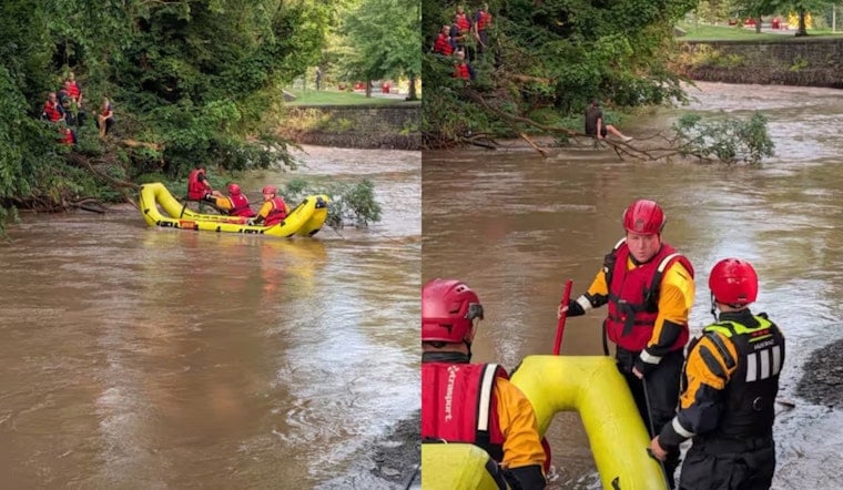 Cleveland Firefighters Pull Teen From Tree Branches In Raging Big Creek