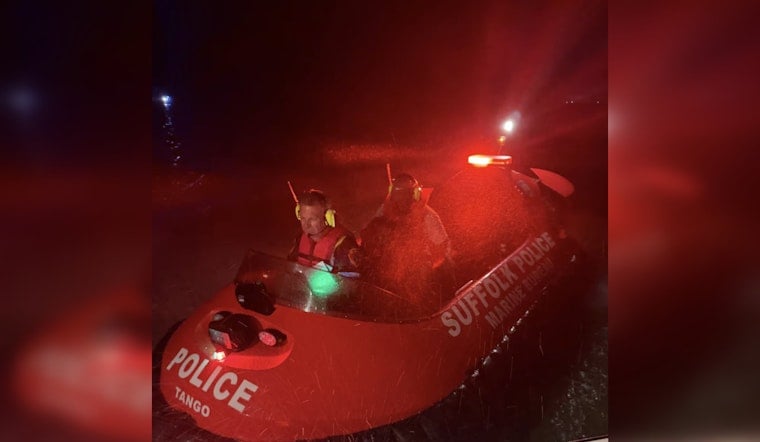 Copiague Family, Toddler in Tow, Rescued by Hovercraft Near Fire Island Inlet