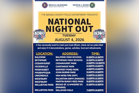 Cops, K-9s and Free Fun: Nassau County’s National Night Out Hits 9 Towns Tonight