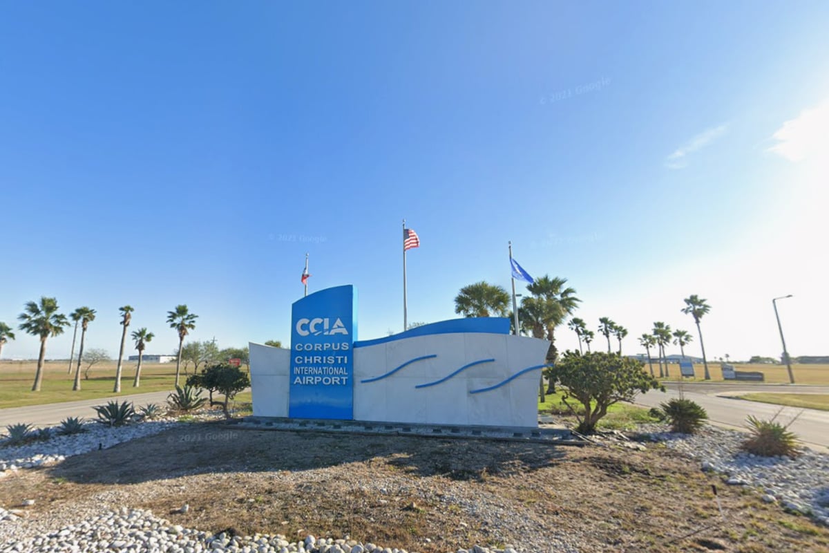 Modern taxiway construction at Corpus Christi International Airport