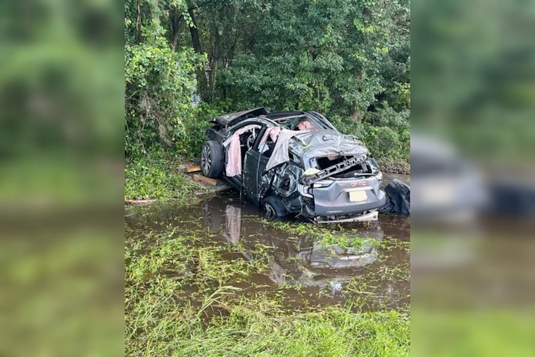Cortez Blvd Rollover Traps Driver, Crew Frees Them in Under 10 Minutes