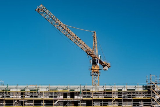 Crane Arrives at Tam Valley's 156 Shoreline Site as Permits Still Lag