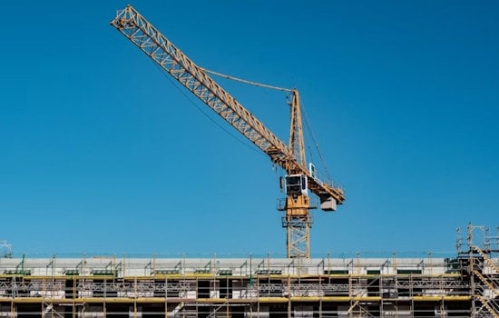 Crane Arrives at Tam Valley's 156 Shoreline Site as Permits Still Lag