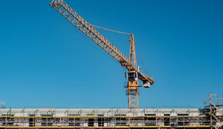 Crane Arrives at Tam Valley's 156 Shoreline Site as Permits Still Lag