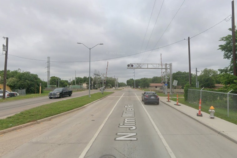 DART Train Slams Into Car Near Buckner Station, Trapped Driver Freed by Crews