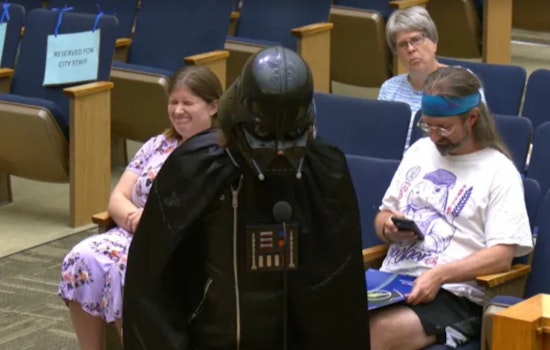 Darth Vader Crashes San Diego Council Meeting to Roast Flock Cameras