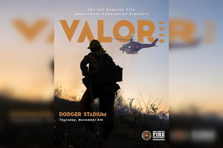 Dodger Stadium Field Turns Firefighter Stage for LAFD's Valor Awards