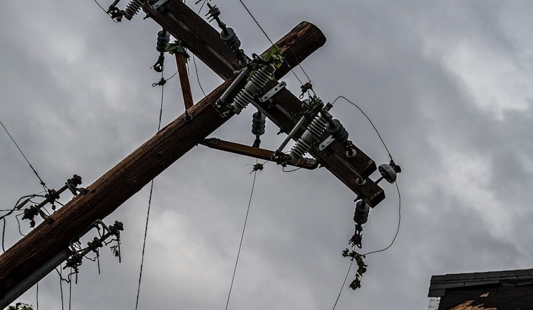 Downed Pole on Ashland City's Main Street Knocks Out Power to 1,600 Homes