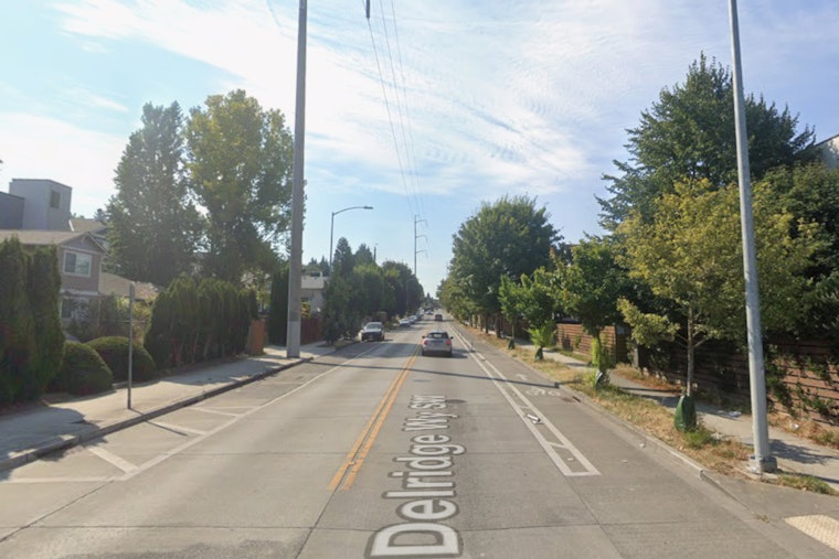 Driver Flees After Car Slams Into South Delridge Building, Snarls Traffic