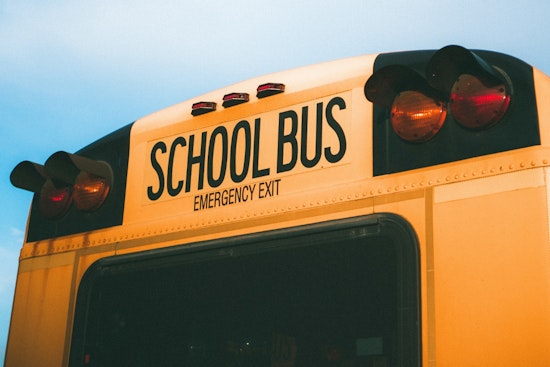 Driver Trapped After Car Collides With School Bus on Black Tom Road