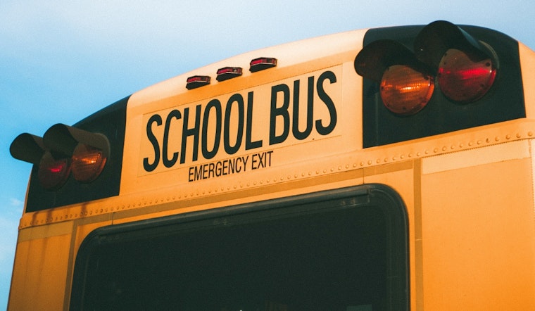 Driver Trapped After Car Collides With School Bus on Black Tom Road