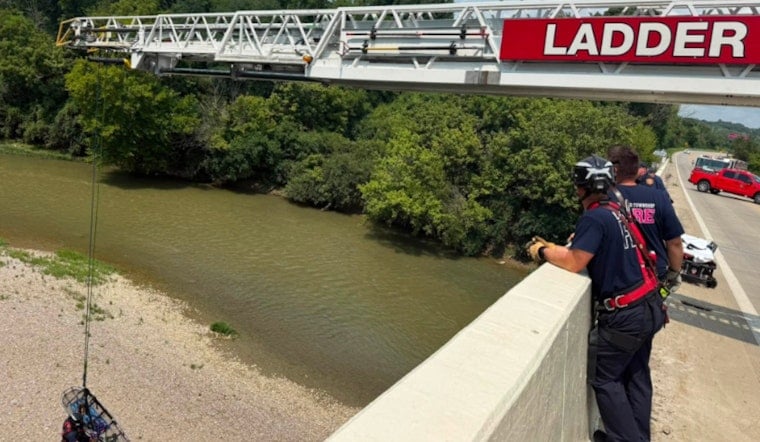 Drone Finds Injured Person on Little Miami Riverbank, Crews Airlift Them to Safety