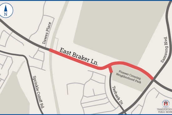 East Braker Lane Extension Opens Near Samsung, Austin