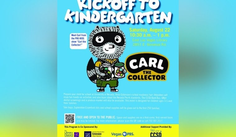 East Las Vegas Library Hosts Kindergarten Fair With Carl the Collector, Free Kits