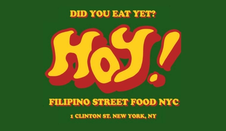 East Village Gets Filipino Night Market Diner Hoy!, and Cocktails Are Skipped on Purpose